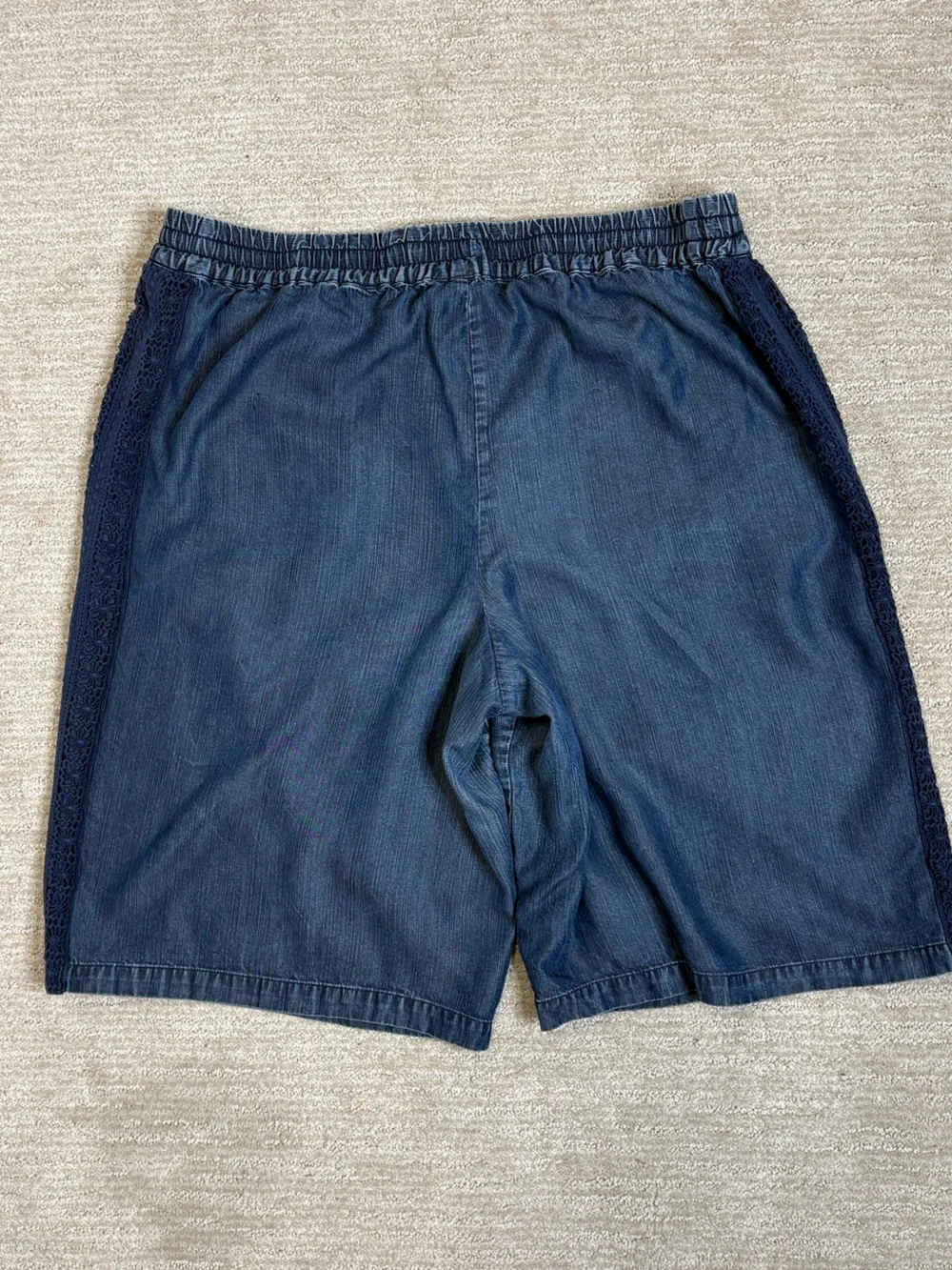 Sahalie Lyocell Denim Crochet Lace Trim 11